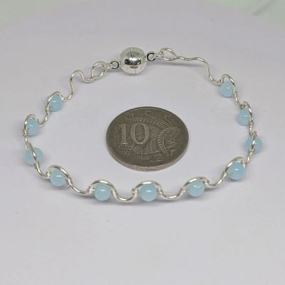 bracelet - Dainty Bracelet - Pastel Blue by Loutan Beauty