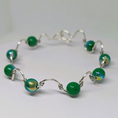bracelet - Forest Green Bracelet by Loutan Beauty