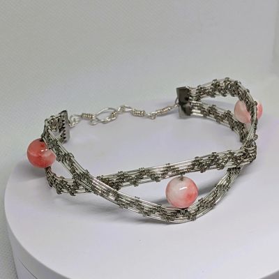 Stainless Steel and Silver Cuff Bracelet