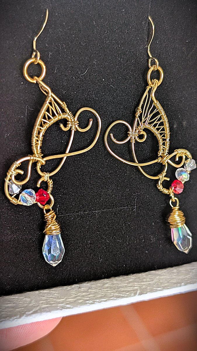 Crystals earrings - Butterfly Earrings by Loutan Beauty